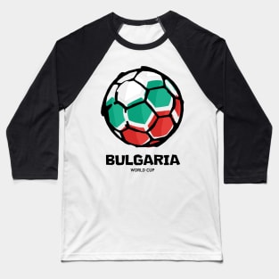 Bulgaria Football Country Flag Baseball T-Shirt